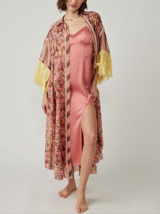 Free People Dresses & Skirts - NWT - Free People Watching Waves Maxi Shirt